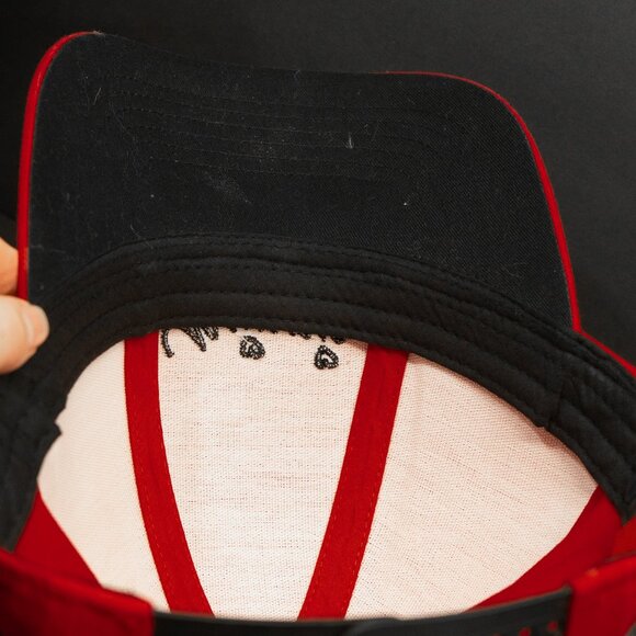 Disney Mouse Ear Hat Minnie Red Bow Polka Dot Snap Back Official Licensed Cap - Picture 9 of 9